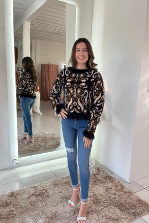 Blusa Tricô Fio Angorá Esplendorosa – Tamanho Único